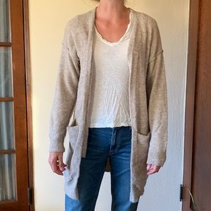Anthropologie tan cardigan size xs